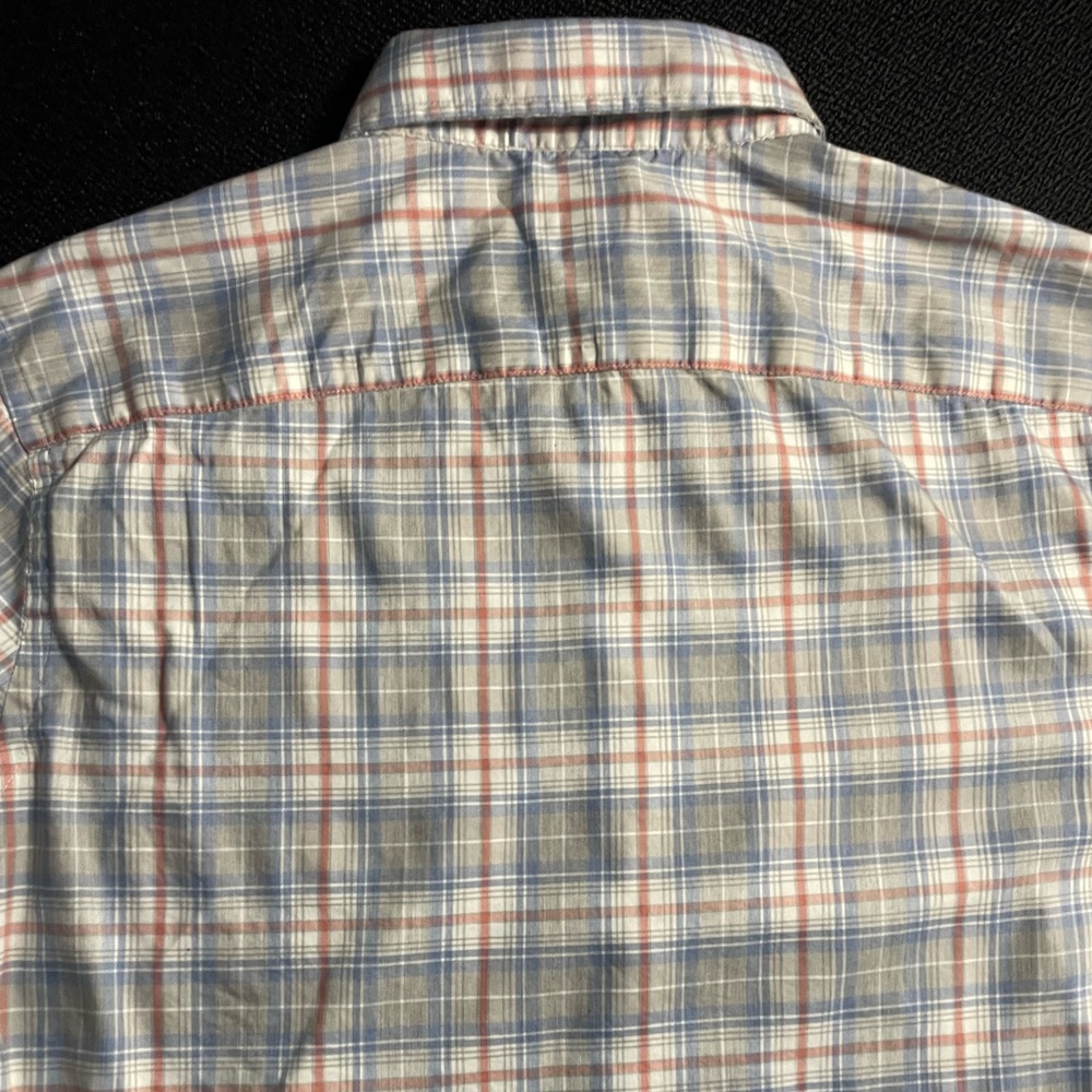 Faherty long sleeve button down lightweight plaid shirt sx M - Picture 8 of 11